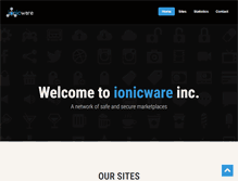 Tablet Screenshot of ionicware.com